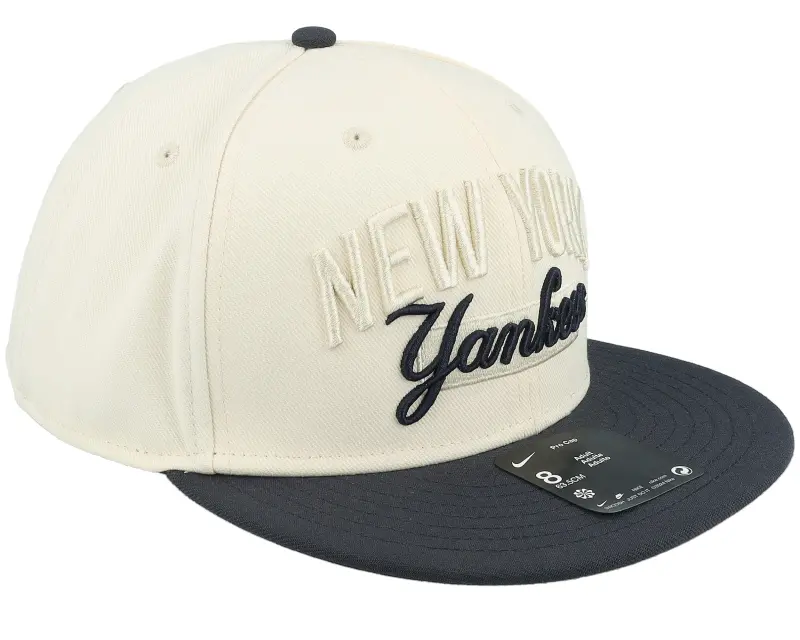 Nike MLB New York Yankees Statement Dri-fit Fitted Natural/Blue Fitted – Nike online