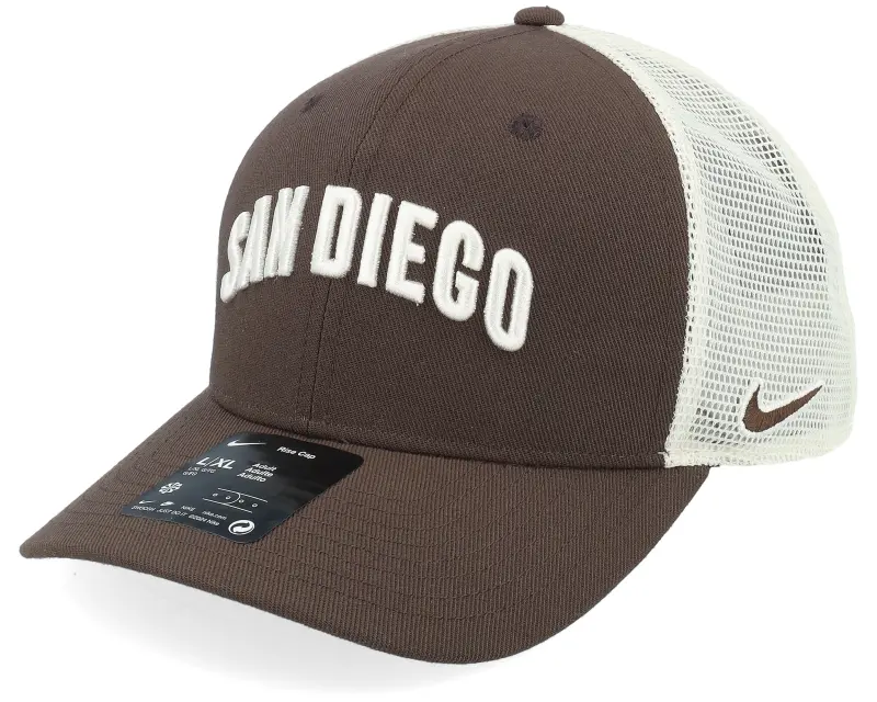 Nike MLB San Diego Padres Dri-fit Rise Cinder/Natural Trucker – Nike online