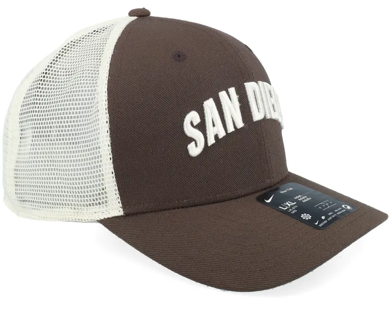 Nike MLB San Diego Padres Dri-fit Rise Cinder/Natural Trucker – Nike online