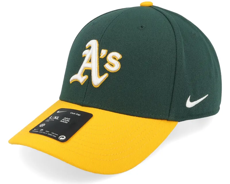 Nike Oakland Athletics Dri-fit Club Green/Sundown Adjustable online