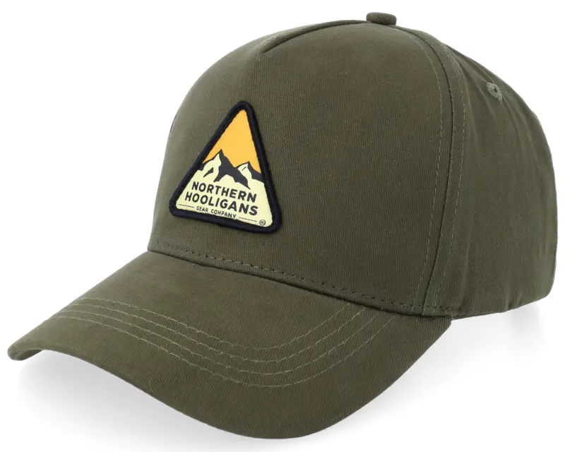 Northern Hooligans Triangle Cap Dark Moss Green A-frame Adjustable online