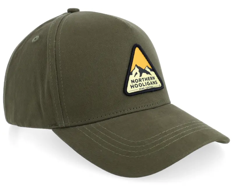 Northern Hooligans Triangle Cap Dark Moss Green A-frame Adjustable online