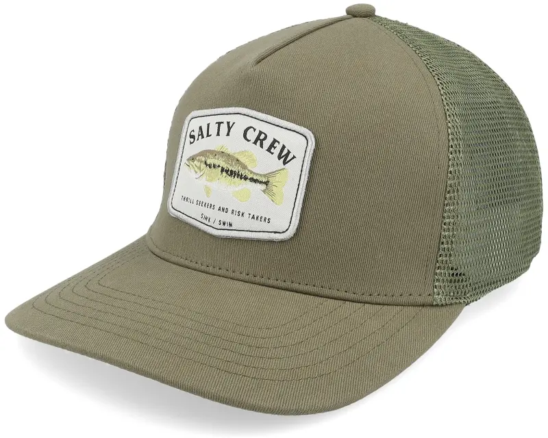 Salty Crew Bigmouth Oil Green Trucker online