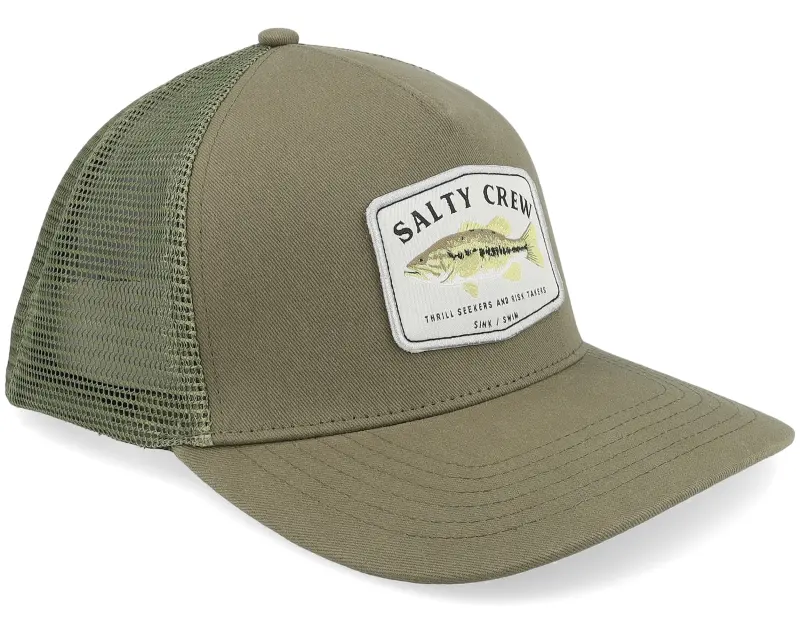 Salty Crew Bigmouth Oil Green Trucker online