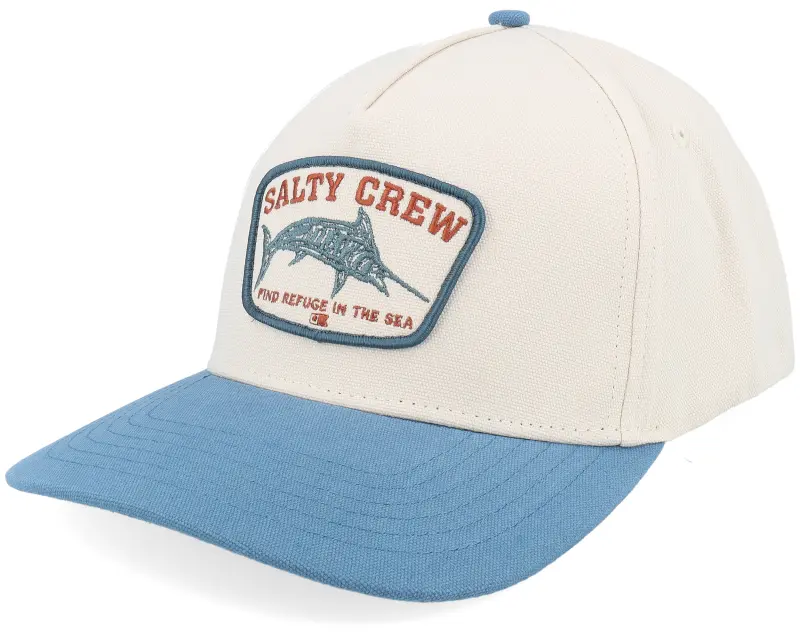 Salty Crew Billfisher Off White/Blue Pilot Blue Strapback online