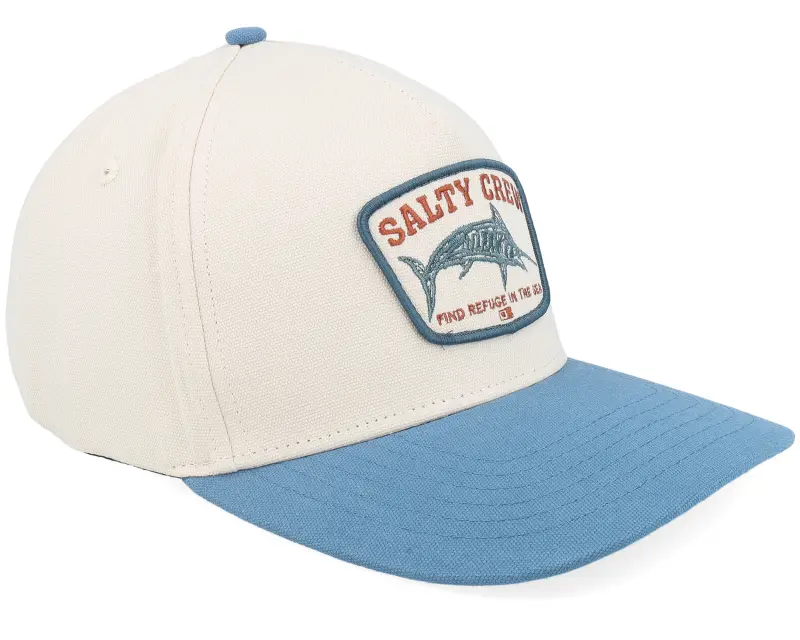Salty Crew Billfisher Off White/Blue Pilot Blue Strapback online