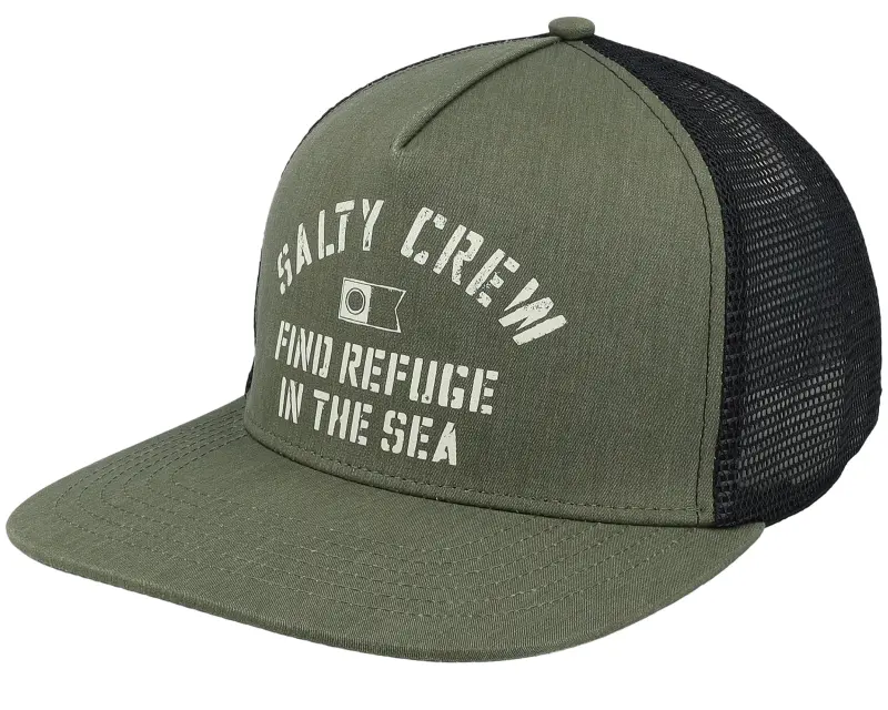 Salty Crew Good Times Olive/Black Trucker online