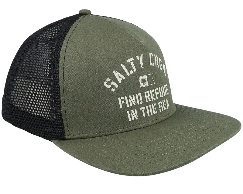 Salty Crew Good Times Olive/Black Trucker online