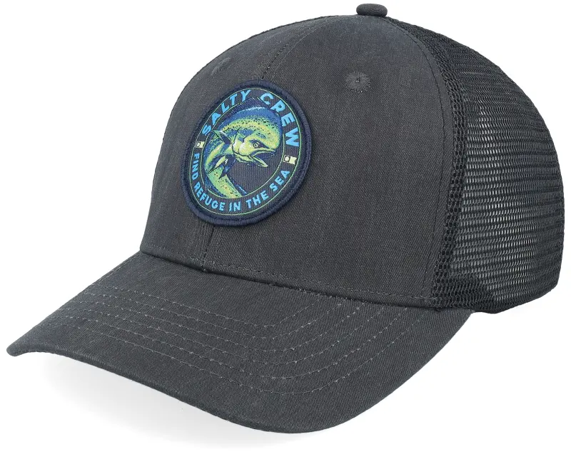 Salty Crew Mahi Club Retro Black Trucker online