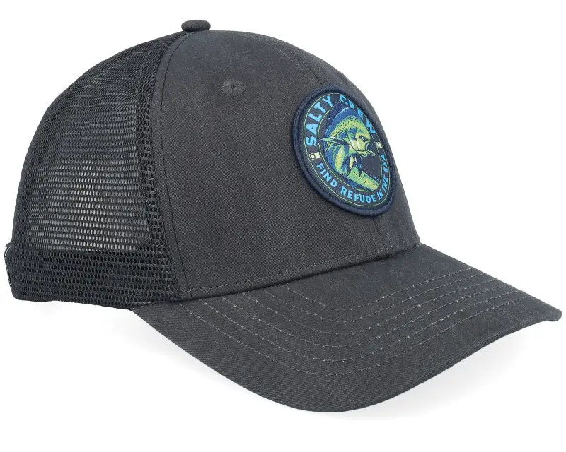 Salty Crew Mahi Club Retro Black Trucker online