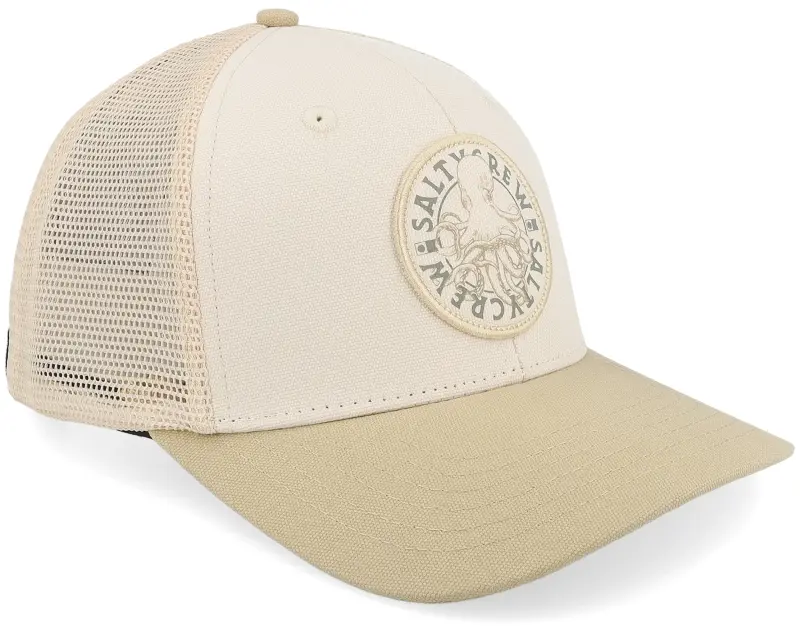 Salty Crew Tentacles Retro Birch Khaki Trucker online