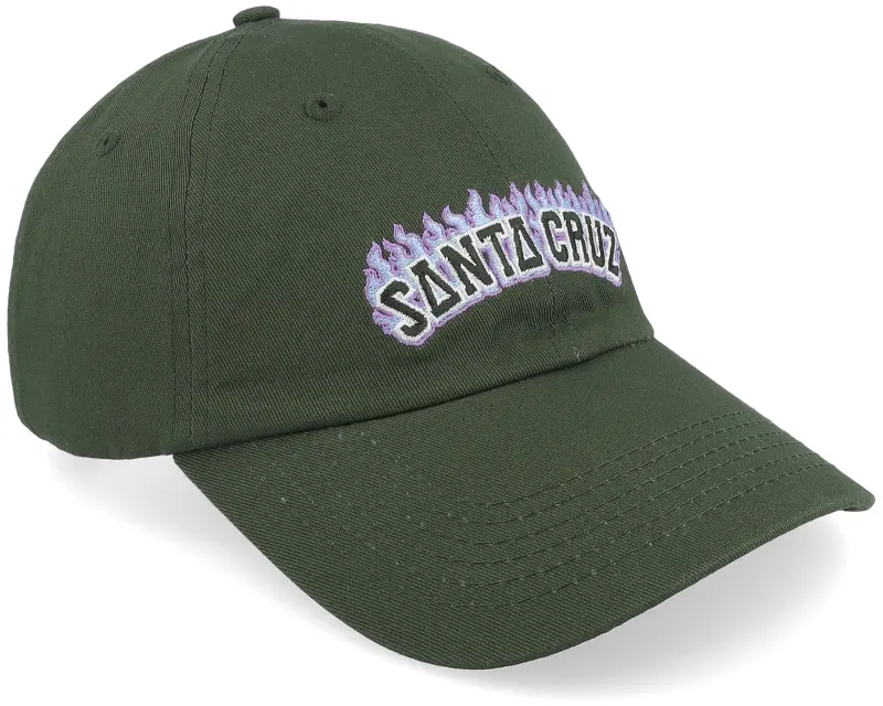 Santa Cruz Burnt Collegiate Cap Dark Moss Dad Cap online