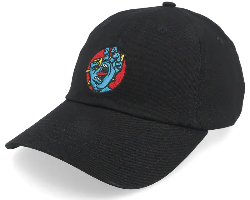 Santa Cruz Hand Dot Cap Black Dad Cap online