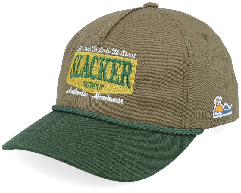 Slacker Supply Batch Logo Gold Rope Dark Olive/Dark Green A-frame Adjustable online