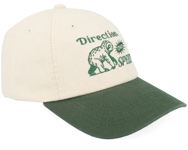 Slacker Supply Direction Over Speed Washed Stone/Dark Green Dad Cap online
