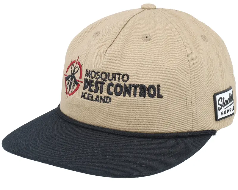 Slacker Supply Mosquito Pest Control Iceland Rope Khaki/Black 5-panel Snapback online