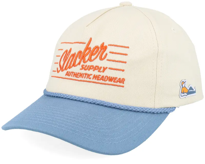 Slacker Supply Retro Logo Rope Golfer Stone/Light Blue A-frame Adjustable online