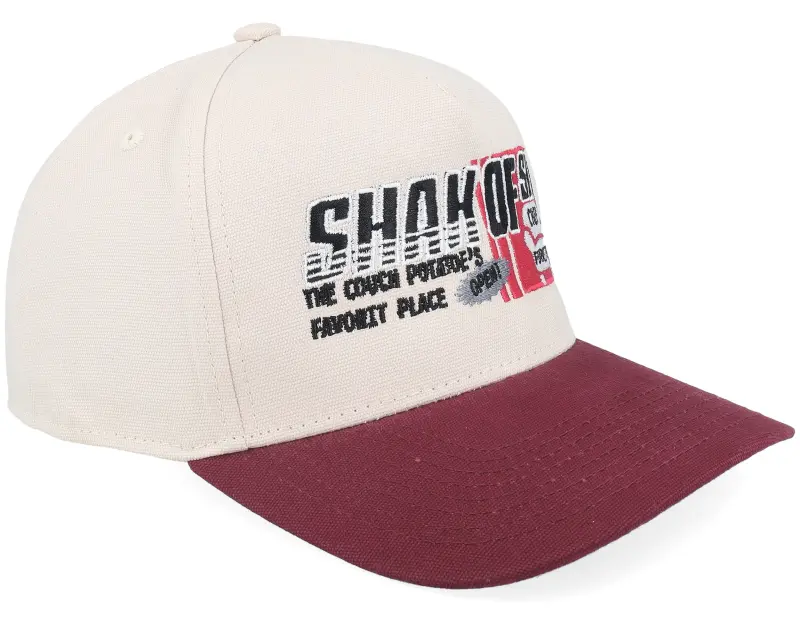 Slacker Supply Shak Of Sit Shop Canvas Beige/Burgundy A-frame Adjustable online