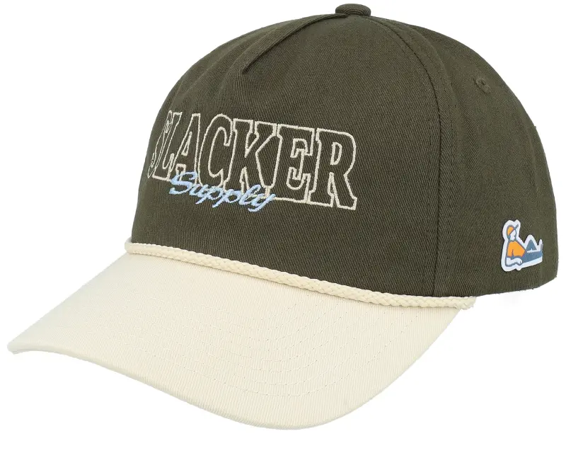Slacker Supply Slacker Outline Script Rope Olive/Stone A-frame Adjustable online