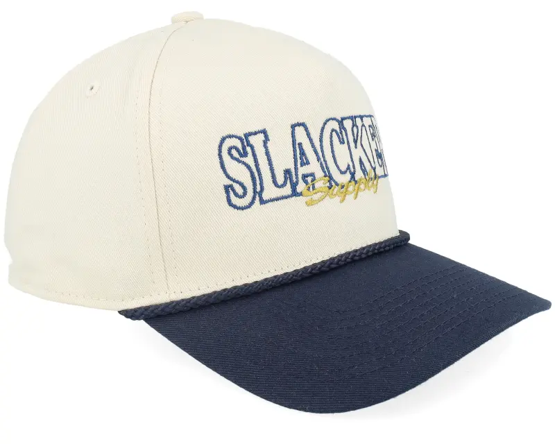 Slacker Supply Slacker Outline Script Rope Stone/Navy A-frame Adjustable online