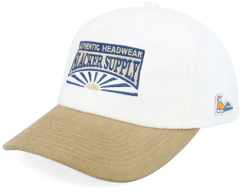 Slacker Supply Sunrise Batch Logo Corduroy Off White/Khaki A-frame online