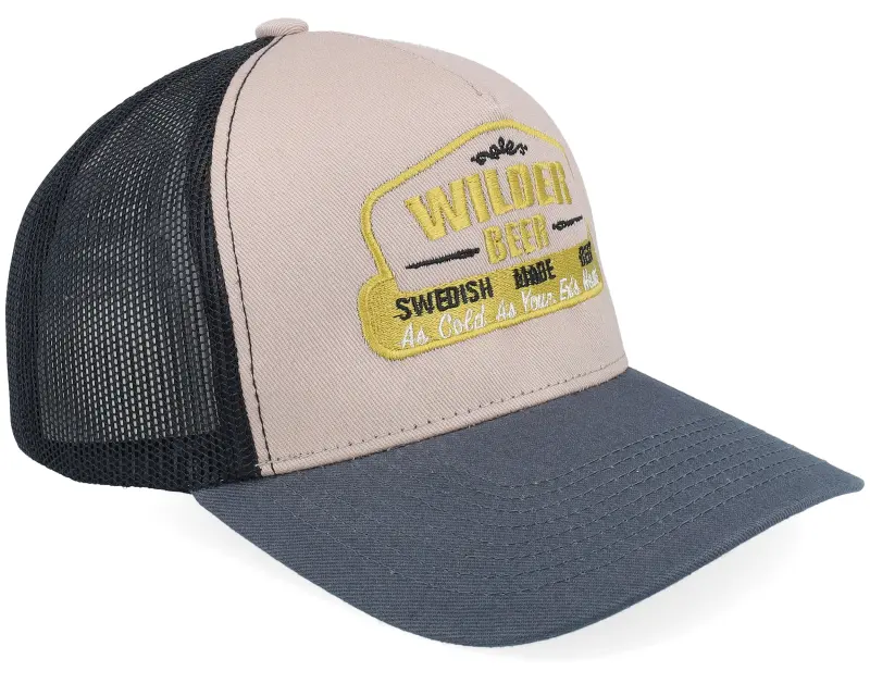 Slacker Supply Wilder Beer Light Grey/Black/Charcoal A-frame Trucker online