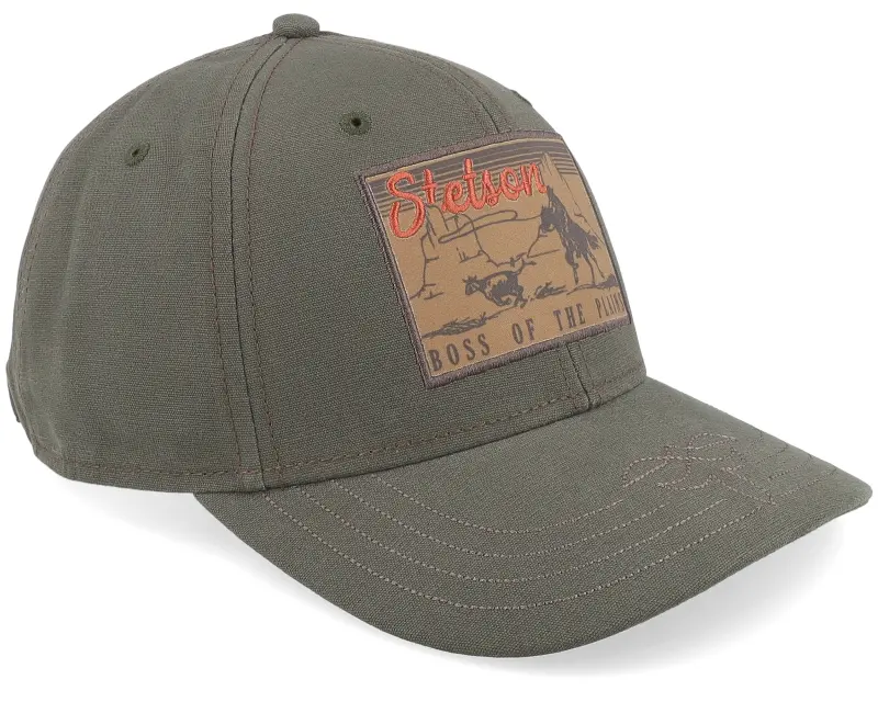 Stetson Baseball Cap Boss Of The Plains Black Olive Adjustable online