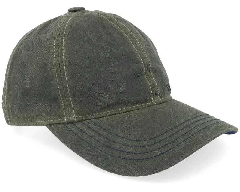 Stetson Baseball Cap Waxed Cotton Wr Black Olive Dad Cap online