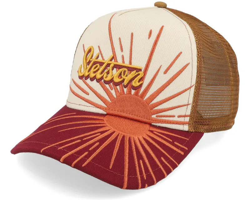 Stetson Dawn Beige/Red A-Frame Trucker online