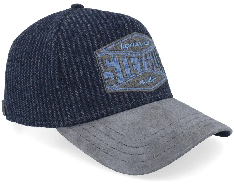 Stetson Goat Suede Wool Grey And Blue Shades A-Frame Trucker online