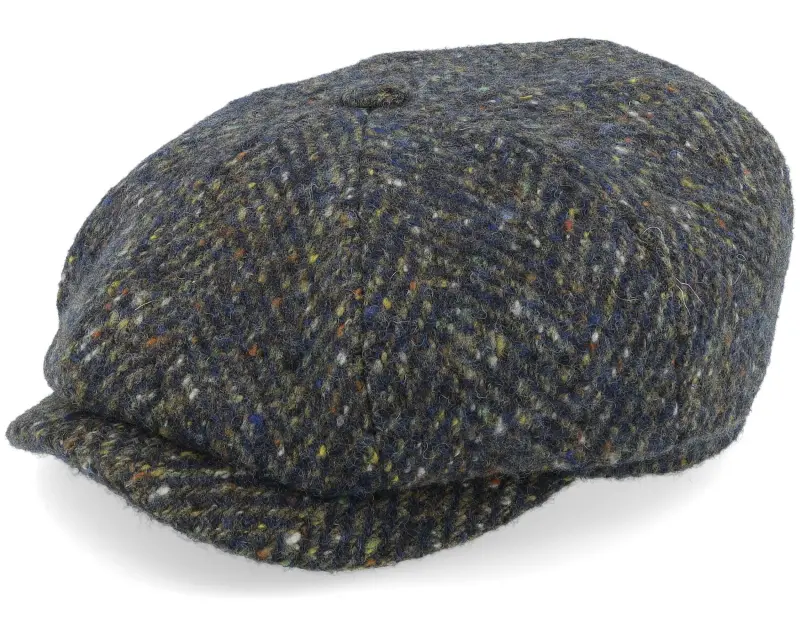 Stetson Hatteras Herringbone Wv Navy/Olive Flat Cap online