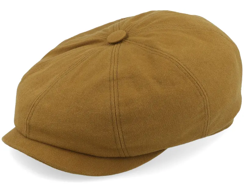 Stetson Hatteras Waxed Cotton Garage Theme Ochre Flat Cap online