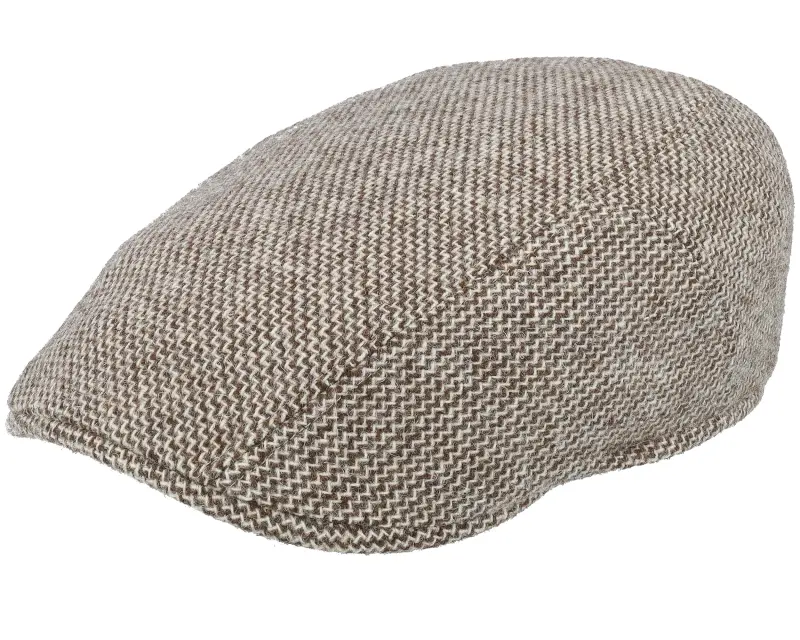 Stetson Ivy Cap Undyed Virgin Wool Brown/Wool White Flat Cap online