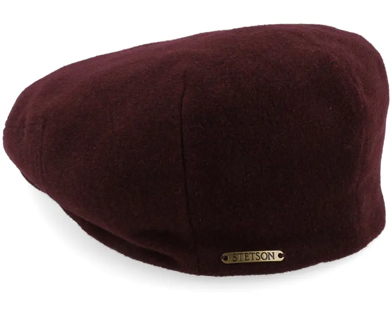 Stetson Kent Wool/Cashmere Ef Burgundy Flat Cap online