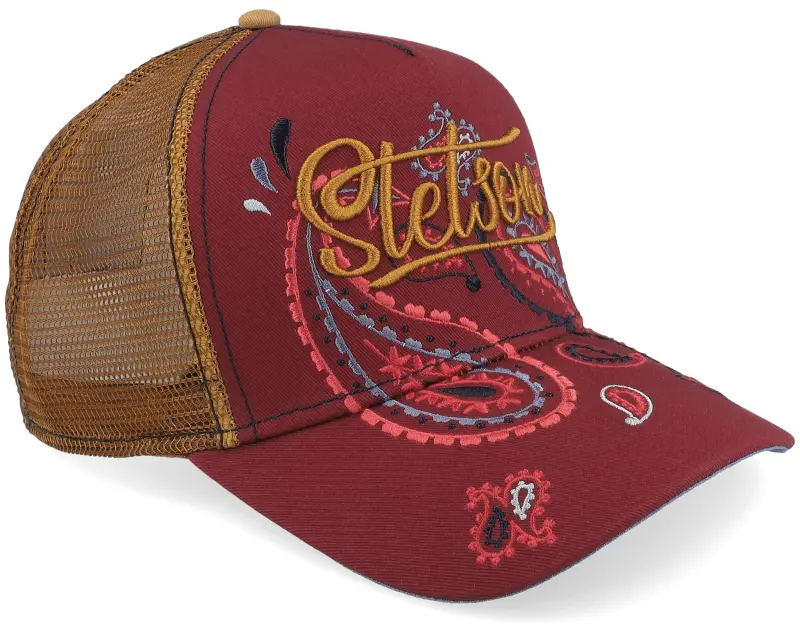 Stetson Paisley Red Paisley A-Frame Trucker online