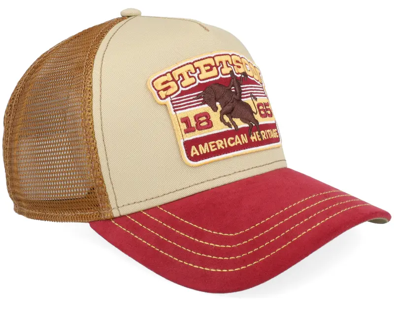 Stetson Rodeo Beige/Wine A-Frame Trucker online