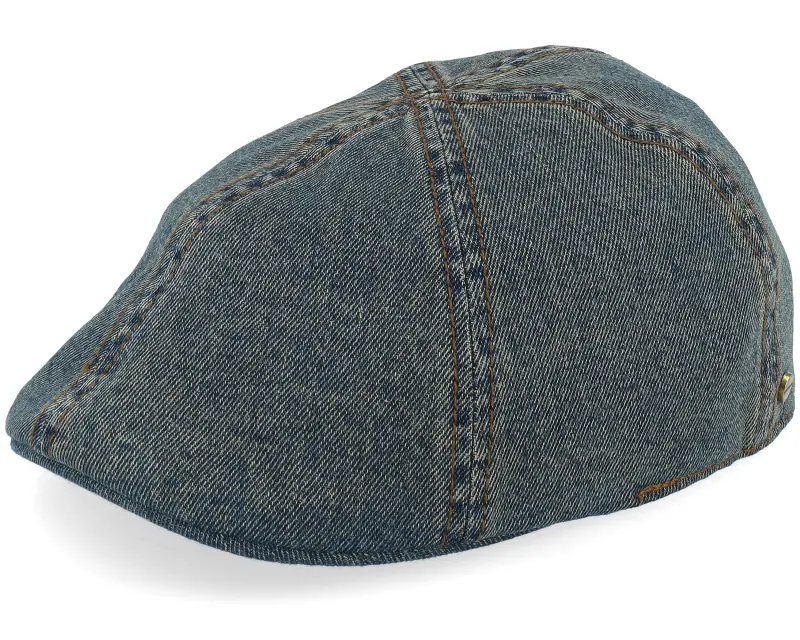 Stetson Texas Denim Used Denim Flat Cap online
