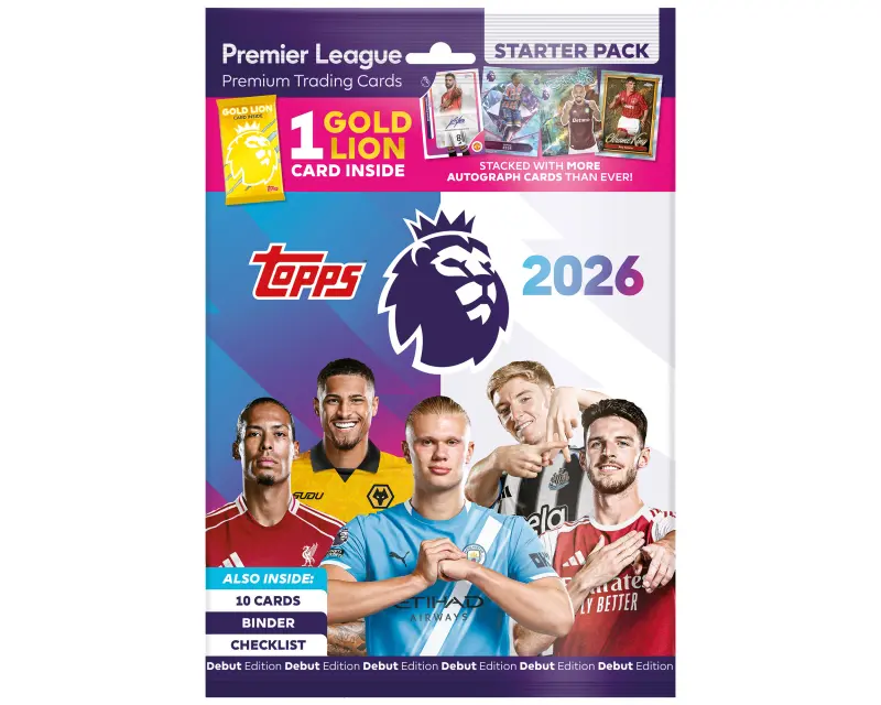 Topps Premier League 2026 Starter Pack (10 cards) online