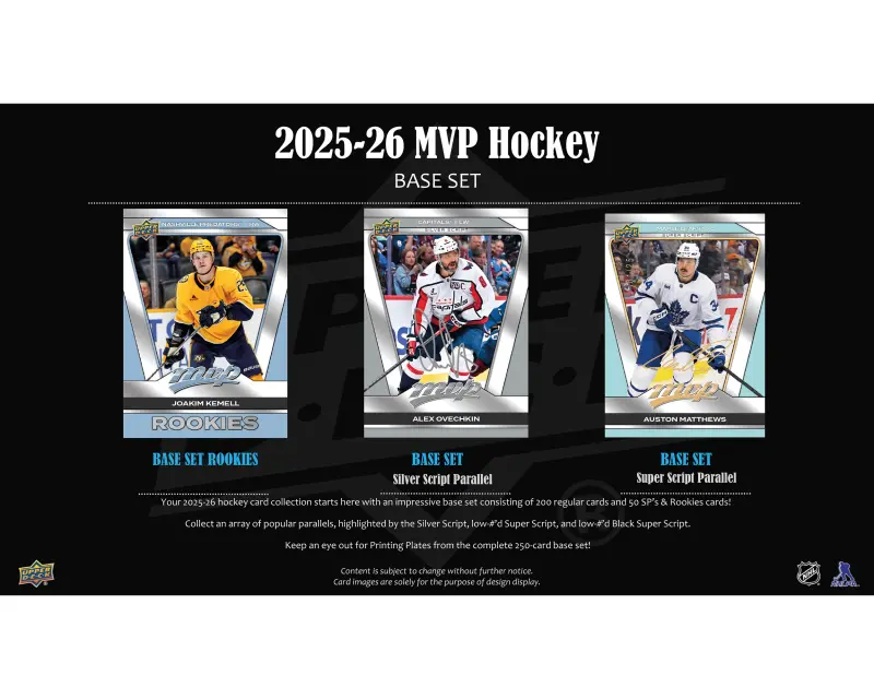 Upper Deck NHL 2025-26 Mvp Hobby Box – 20 Packs (160 Cards) online