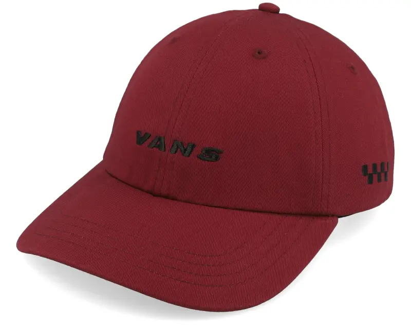 Vans Check Side Curved Bill Jockey Bordeaux Dad Cap online