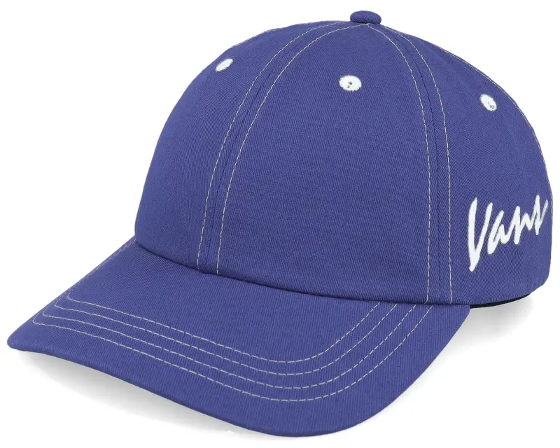 Vans Classic Script Curved Bill Jockey True Navy Dad Cap online