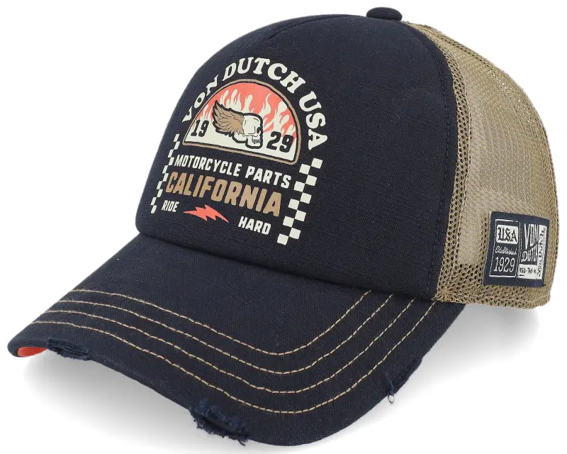 Von Dutch Bamboo Effect Cap A-Frame Trucker online