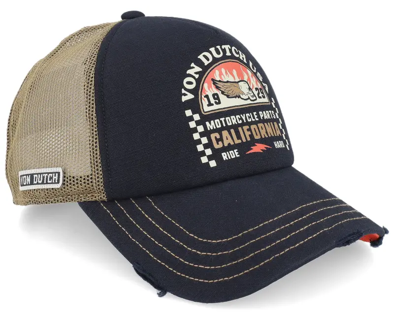 Von Dutch Bamboo Effect Cap A-Frame Trucker online