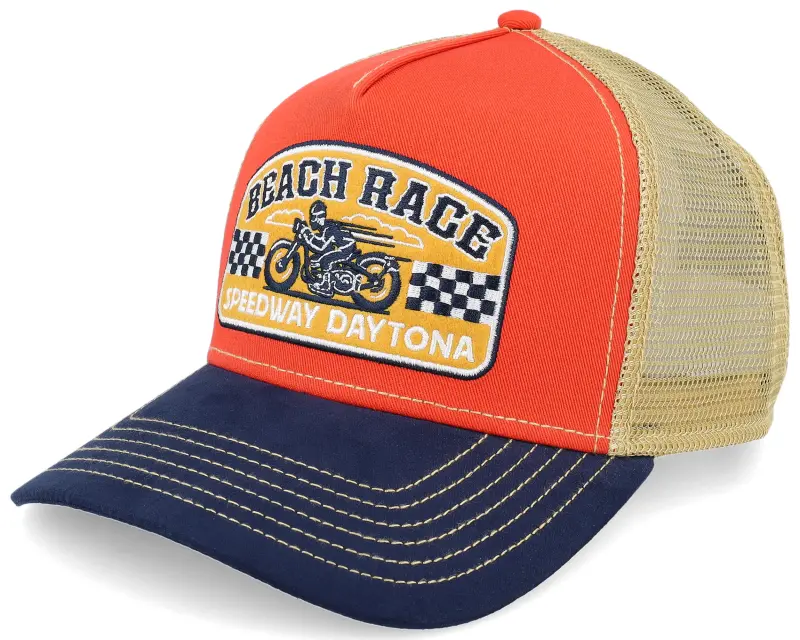 Von Dutch Beach Race By Jj Hats Navy/Red A-frame Trucker online