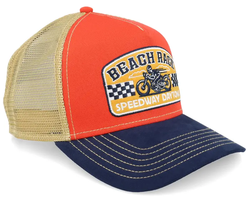 Von Dutch Beach Race By Jj Hats Navy/Red A-frame Trucker online
