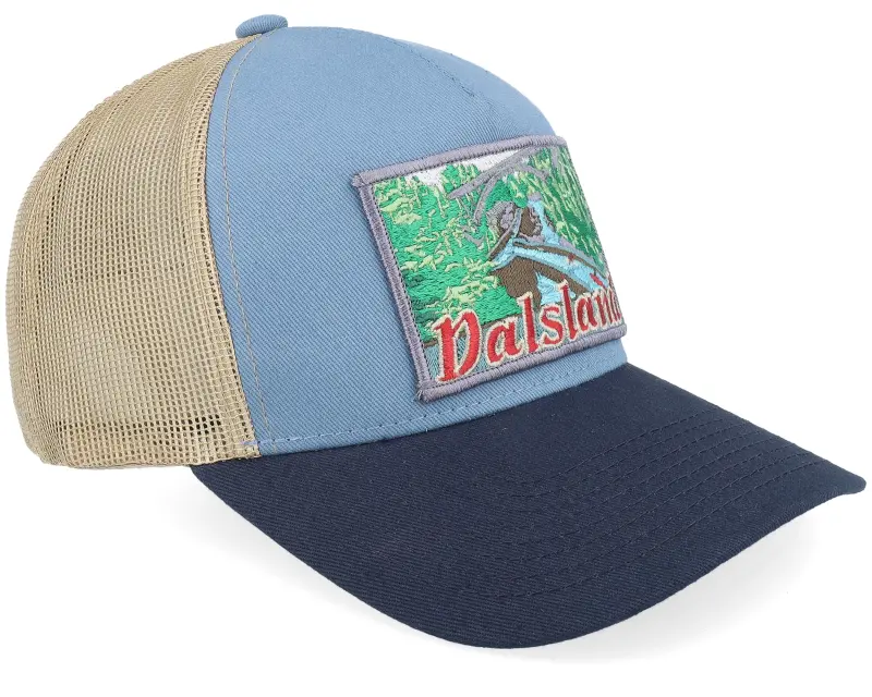 Wild Spirit Swedish Dalsland Landscape Light Blue/Khaki/Navy A-Frame Trucker online