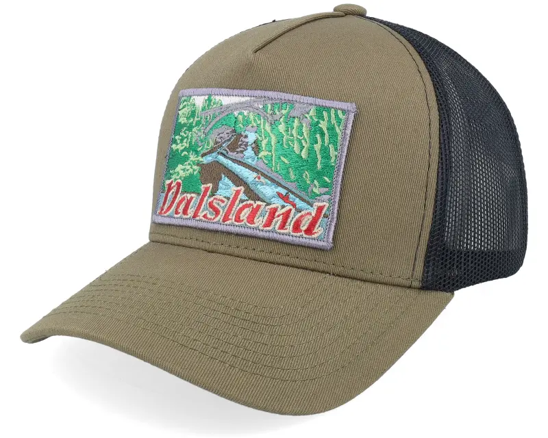 Wild Spirit Swedish Dalsland Landscape Olive/Black A-frame Trucker online