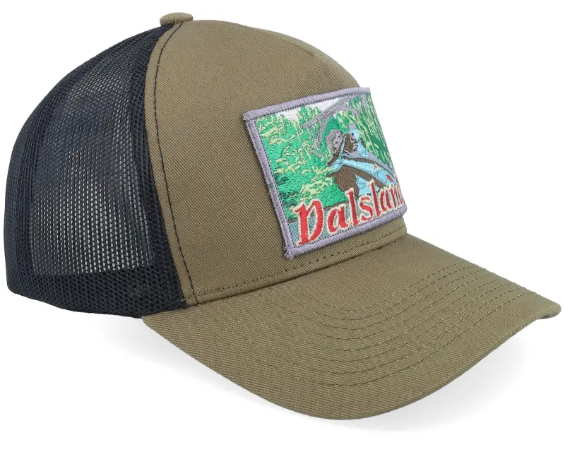 Wild Spirit Swedish Dalsland Landscape Olive/Black A-frame Trucker online