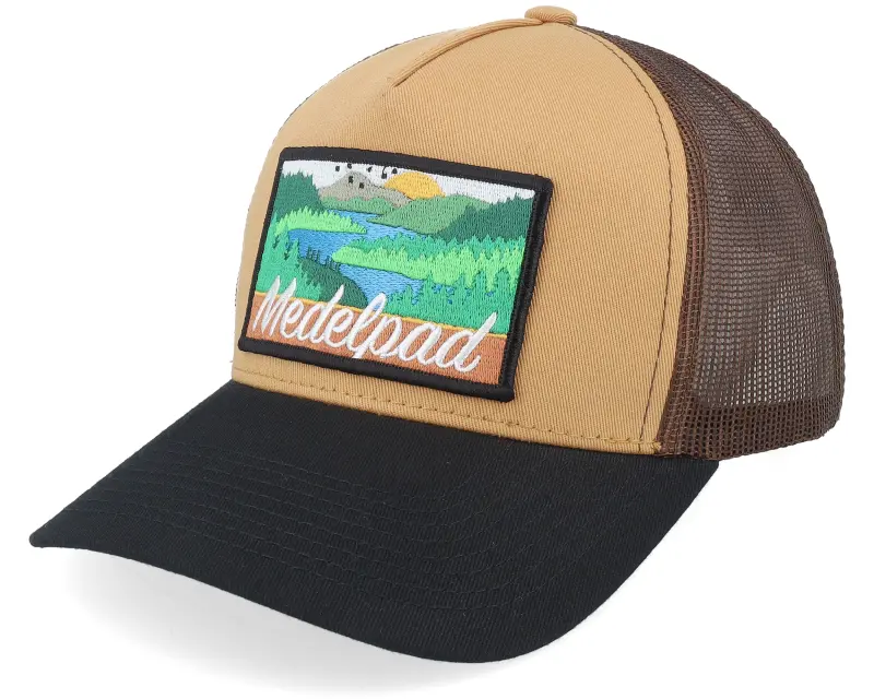 Wild Spirit Swedish Medelpad Landscape Wheat/Brown/Black A-frame Trucker online