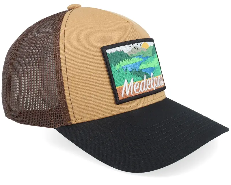 Wild Spirit Swedish Medelpad Landscape Wheat/Brown/Black A-frame Trucker online